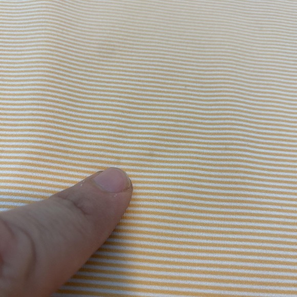 Peter Millar Polo Shirt Mens XL Orange Stripe Summer Comfort Golf All Risks Logo - Picture 6 of 12